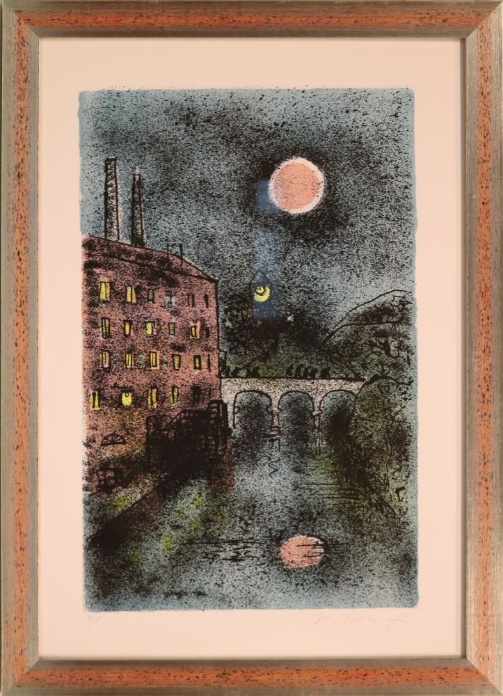 Lithographie Rognoni - Il turno di notte