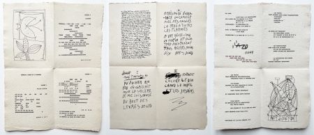 Livre Illustré Picasso - ILIAZD (Ilia Zdanevitch, dit.)‎ ‎POÉSIE DE MOTS INCONNUS.‎ Gravures de Picasso, Matisse, Braque, Miro, Léger, Chagall, Giacometti, etc. (1949)
