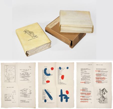 Livre Illustré Picasso - Iliazd : POÉSIE DE MOTS INCONNUS.  Arp, Dominguez, Matisse, Picasso, Braque, F. Léger, Wols, Chagall, Giacometti, Miró, etc. (1949)