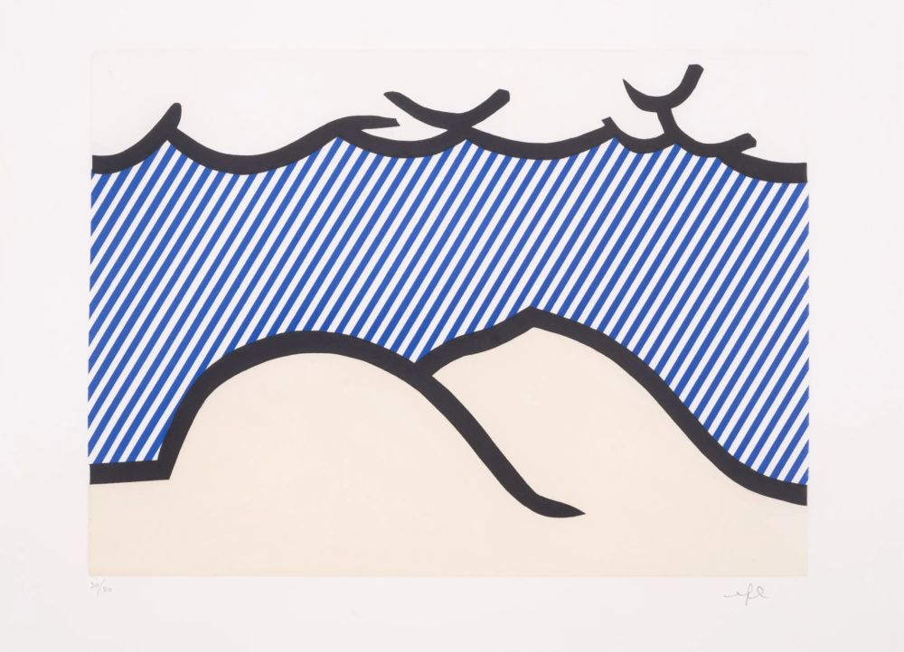 Eau-Forte Et Aquatinte Lichtenstein - Illustration for 'De Denver au Montana, Depart 27 Mai 1972' (I)