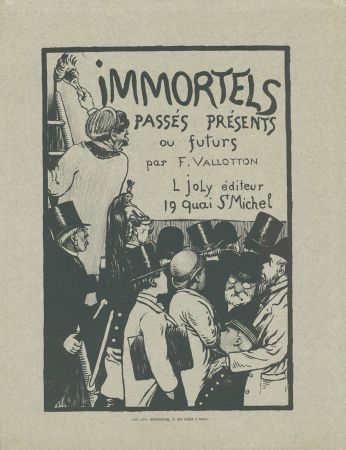 Lithographie Vallotton - Immortels passés, présents ou futurs