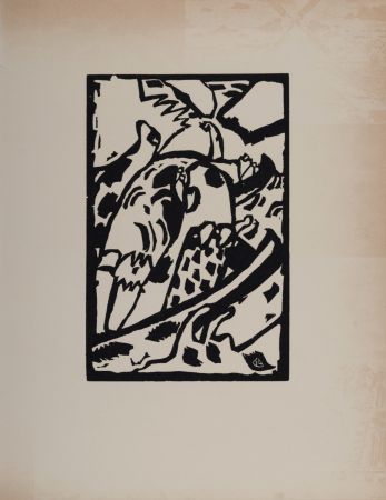 Gravure Sur Bois Kandinsky (After) - Improvisation 7, Klänge, 1974