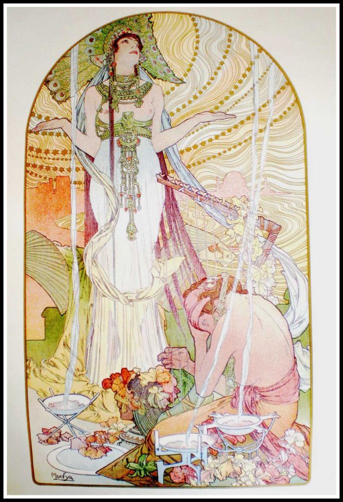 Lithographie Mucha - INCANTATION