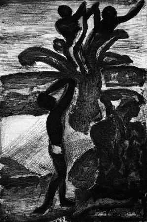 Aquatinte Rouault - Incantation