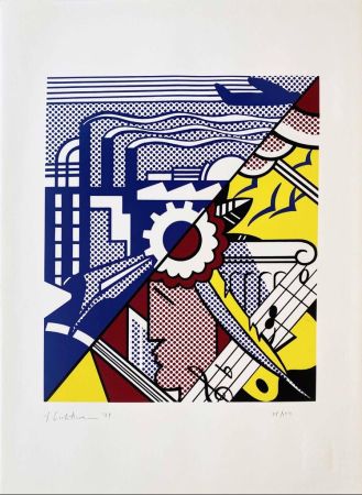 Sérigraphie Lichtenstein - Industry and the Arts (II)