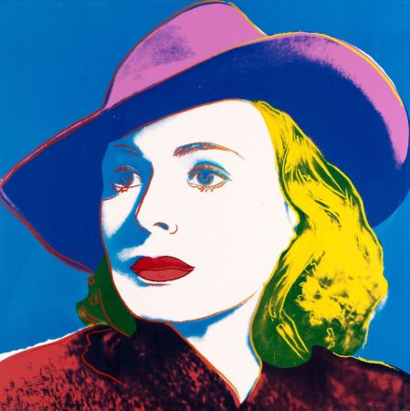 Sérigraphie Warhol - Ingrid Bergman With Hat (FS II.315)