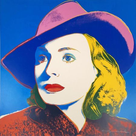 Sérigraphie Warhol - Ingrid With Hat, II.315 from Ingrid Bergman