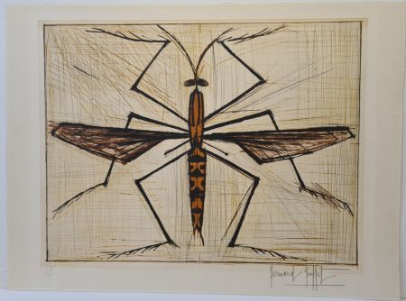 Gravure Buffet - Insecte brun 