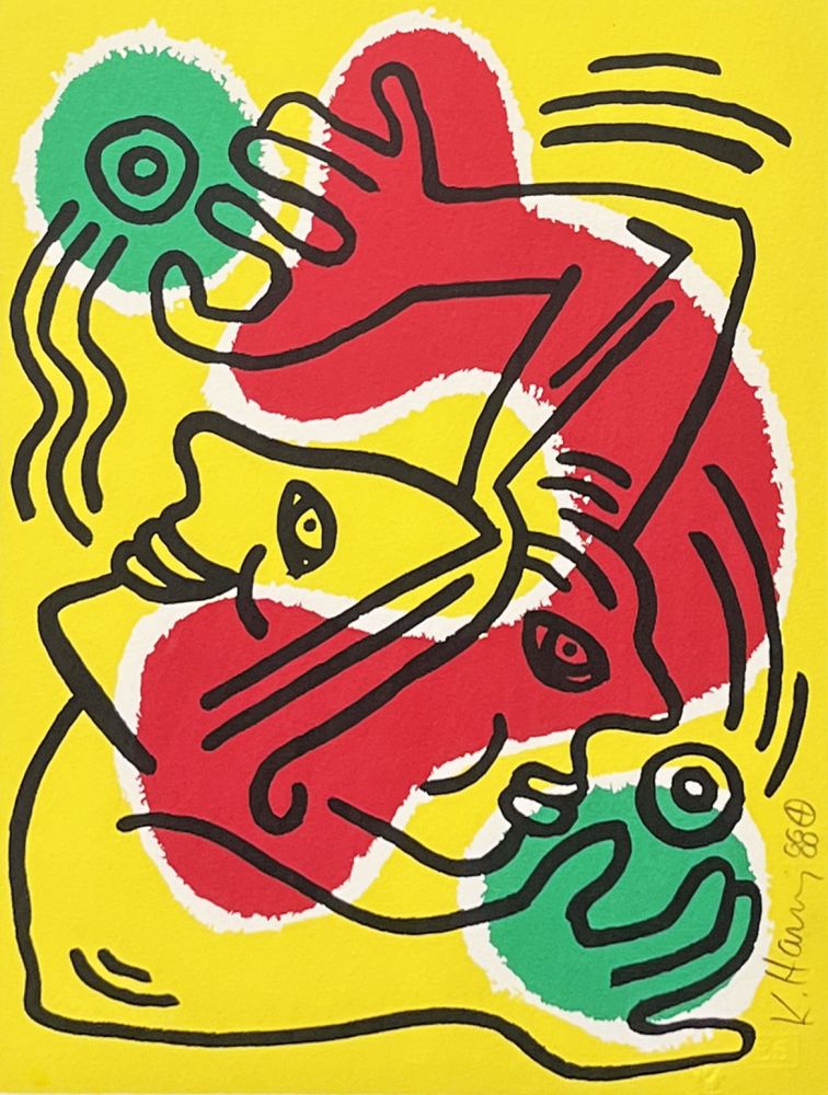 Lithographie Haring - International Volunteer Day