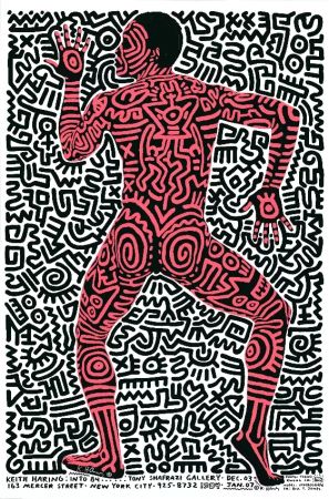 Sérigraphie Haring - Into 84 (Very Rare Hand-signed)