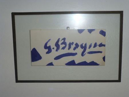 Lithographie Braque - Invitation à la galerie Maeght