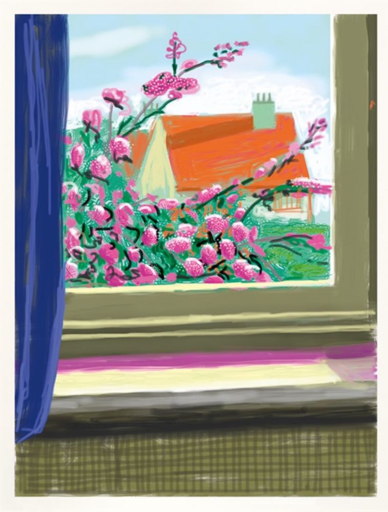 Estampe Numérique Hockney - IPad drawing  ‘No. 778’, 17th April 2011 | Do remember they can’t cancel the spring