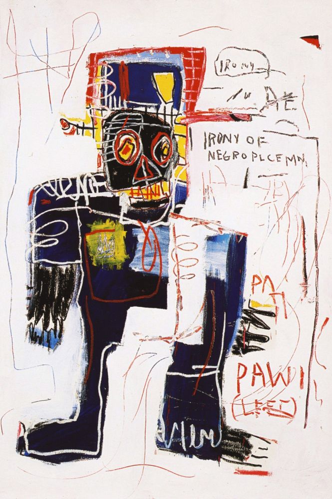 Aucune Technique Basquiat - Irony of negro policeman