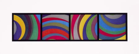 Aquatinte Lewitt - Irregular Arcs From Four Side