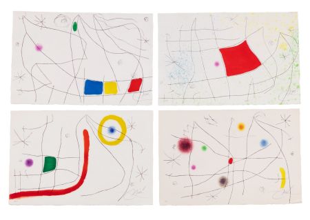 Livre Illustré Miró - J. Dupin : L'ISSUE DÉROBÉE. 11 gravures + 5 signées (1974)