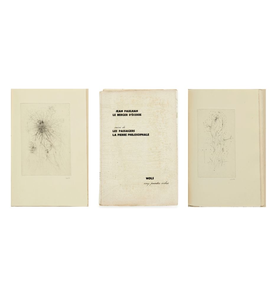 Livre Illustré Wols - J. Paulhan. LE BERGER D'ÉCOSSE. 5 pointes-sèches signées + suite sur Japon (1948)
