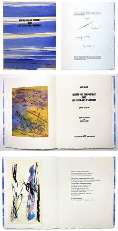Livre Illustré Baltazar - James Sacré : Quatre fois son portrait dans les États-Unis d'Amérique. Deux encres originales et 4 gravures rehaussées (2012) 