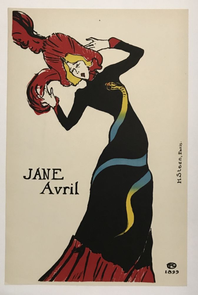 Lithographie Toulouse-Lautrec - Jane Avril 