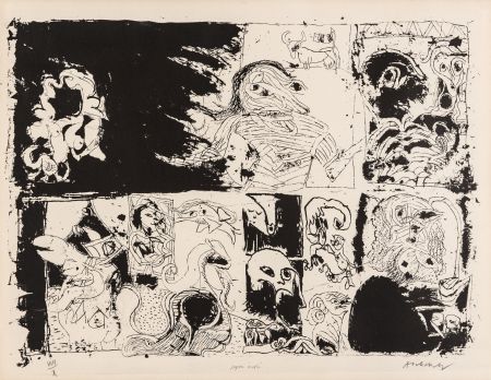 Lithographie Alechinsky - Japon insolé