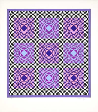 Sérigraphie Vasarely - Jatek