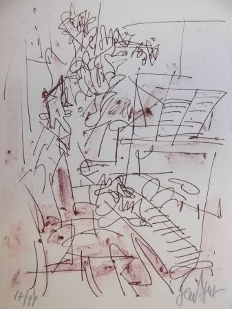 Lithographie Paul  - JAZZ - Lithographie Originale / Original Lithography