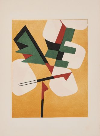 Lithographie Magnelli - Jean Arp - Alberto Magnelli & Sophie Taeuber-Arp, Aux Nourritures Terrestres, 1950 