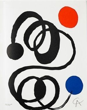 Lithographie Calder - Jean Cassou: vingt-deux poèms