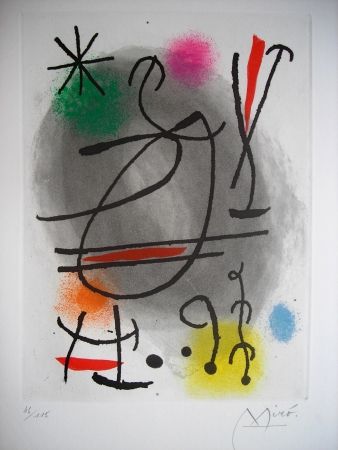 Eau-Forte Et Aquatinte Miró - Jean Cassou: vingt-deux poèms