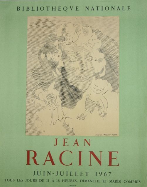 Lithographie Villon - Jean  Racine