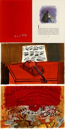 Livre Illustré Dufy - Jean Witold : CONCERT DES ANGES - 9 lithographies en couleurs (1963).