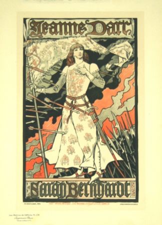 Lithographie Grasset - Jeanne D'arc  Les Maitre de L'affiche Planche 174