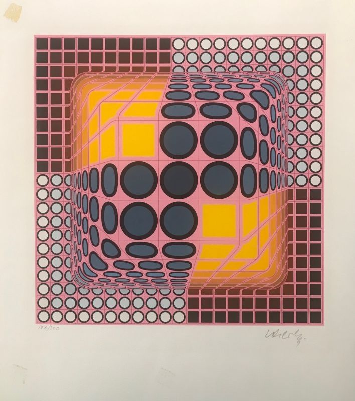 Sérigraphie Vasarely - Jenge 