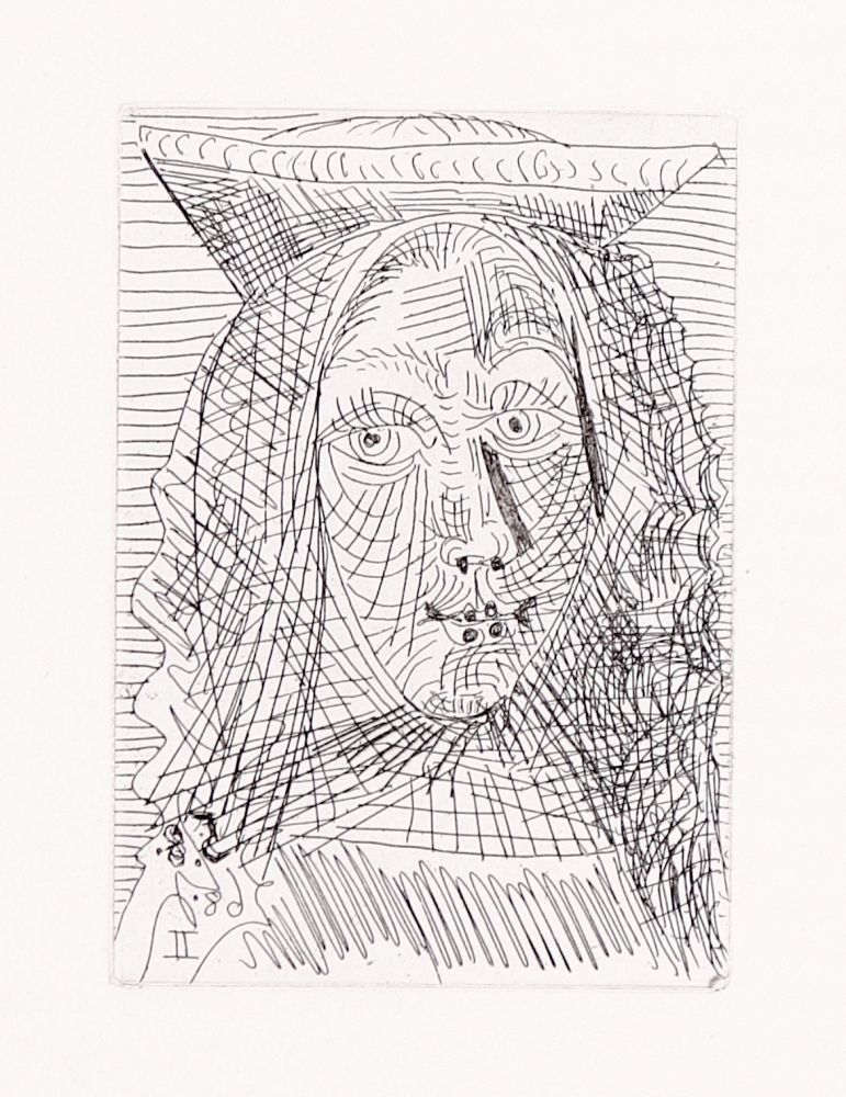 Gravure Picasso - Jeune Dame Espagnole