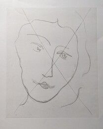 Eau-Forte Matisse - Jeune femme mélancolique