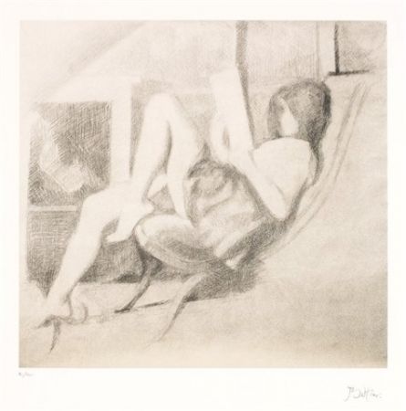 Lithographie Balthus - Jeune fille lisant