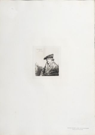 Héliogravure Rembrandt - Jeune Homme assis réfléchissant