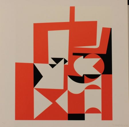 Lithographie Hill - JEUX - EXACTA FROM CONSTRUCTIVISM TO SYSTEMATIC ART 1918-1985