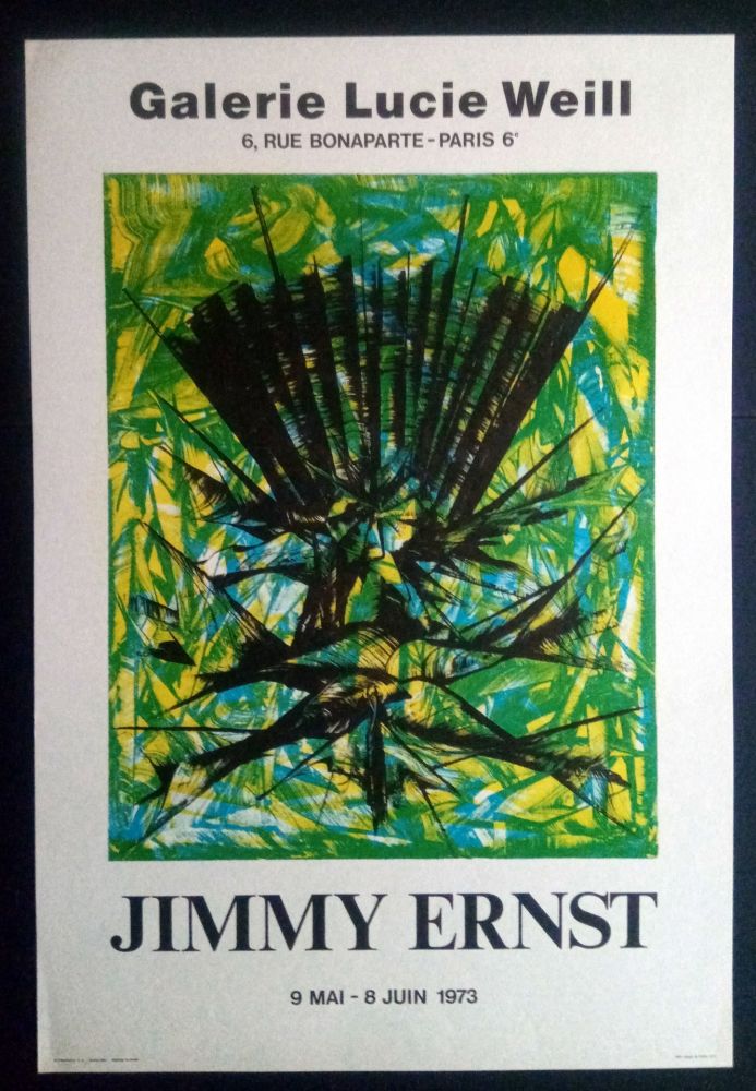 Affiche Ernst - Jimmy Ernst Galerie Lucie Weill