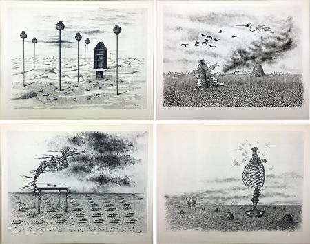 Livre Illustré Toyen - Jindrich Heisler : CACHE-TOI GUERRE ! Poème. Cycle de 9 dessins de Toyen de 1944