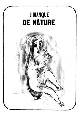 Lithographie Dutertre - J'manque de nature