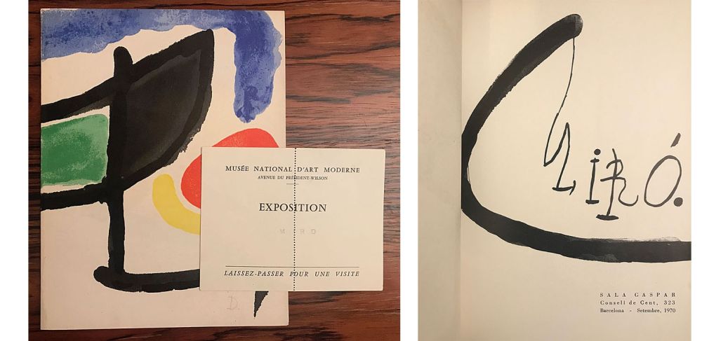 Livre Illustré Miró - Joan Miro / Barcelona: Sala Gaspar, Setembre 1970.