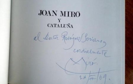 Livre Illustré Miró - JOAN MIRÓ Y CATALUÑA (Signed)