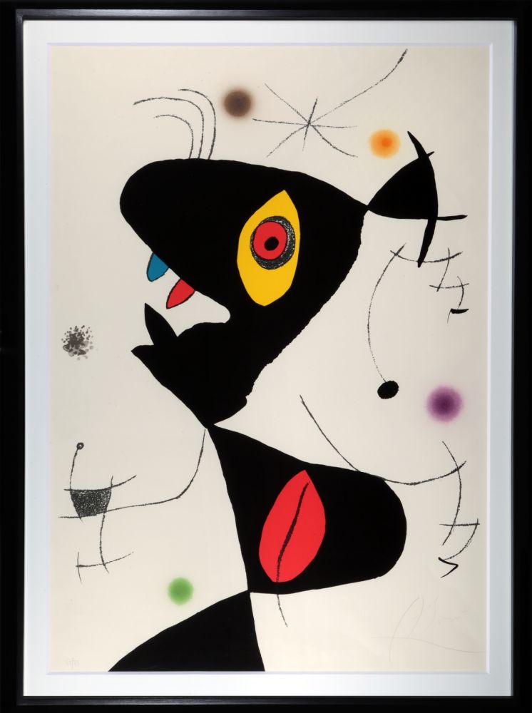 Lithographie Miró - Joan Mirò (da: Oda a Joan Mirò)
