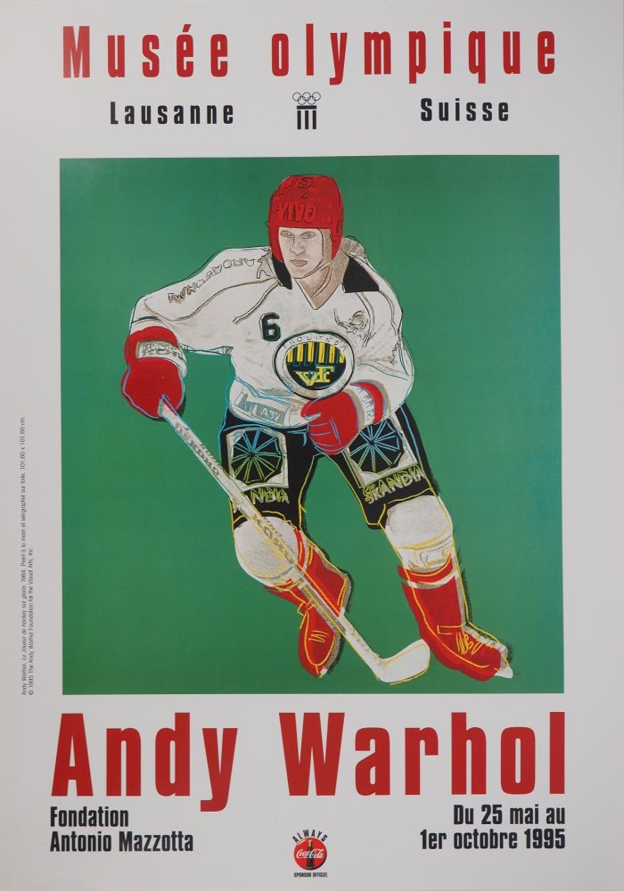 Livre Illustré Warhol - Joueur de Hockey