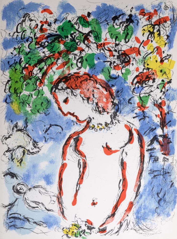 Lithographie Chagall - Jour de Printemps, 1972