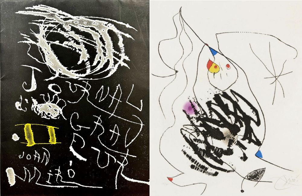 Eau-Forte Et Aquatinte Miró - Journal d'un Graveur (INCLUDE THE ORIGINAL FOULDER)