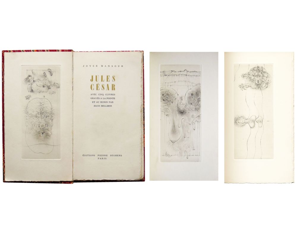 Livre Illustré Bellmer - Joyce MANSOUR. JULES CÉSAR. Avec 5 gravures de Hans Bellmer (1955)
