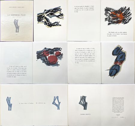 Livre Illustré Ubac - Jules Lequier : LA DERNIÈRE PAGE. Avec 9 lithographies originales de Raoul Ubac (1968). 