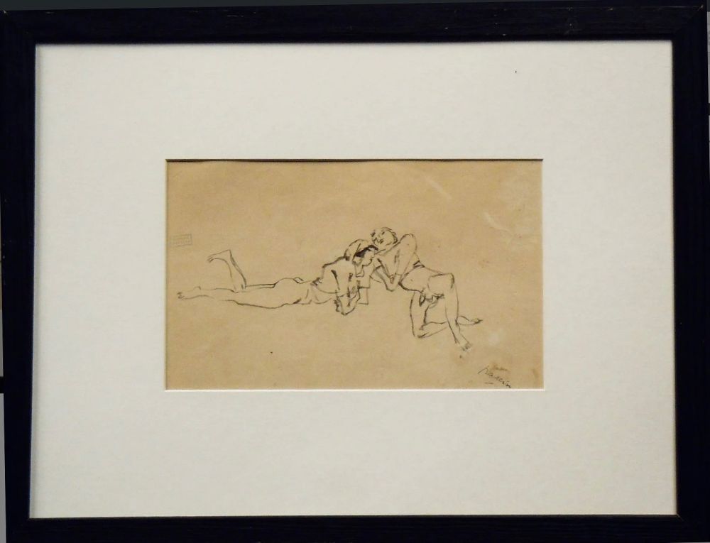 Aucune Technique Pascin - Jules Pascin. Couple allongé, vers 1922. Dessin.