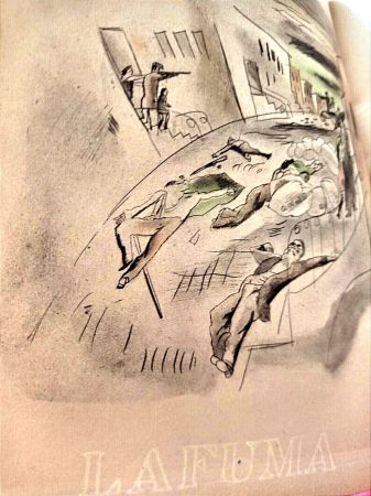 Eau-Forte Et Aquatinte Pascin - Jules PASCIN/Paul MORAND - Fermé la nuit,1925/ 5 Eaux fortes, Ex.No 24 - Reliure Cuir / RARE Jules Pascin Aquaforte illustrated artbook